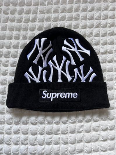Supreme / New York Yankees / New Era Box Logo Beanie "Black"
