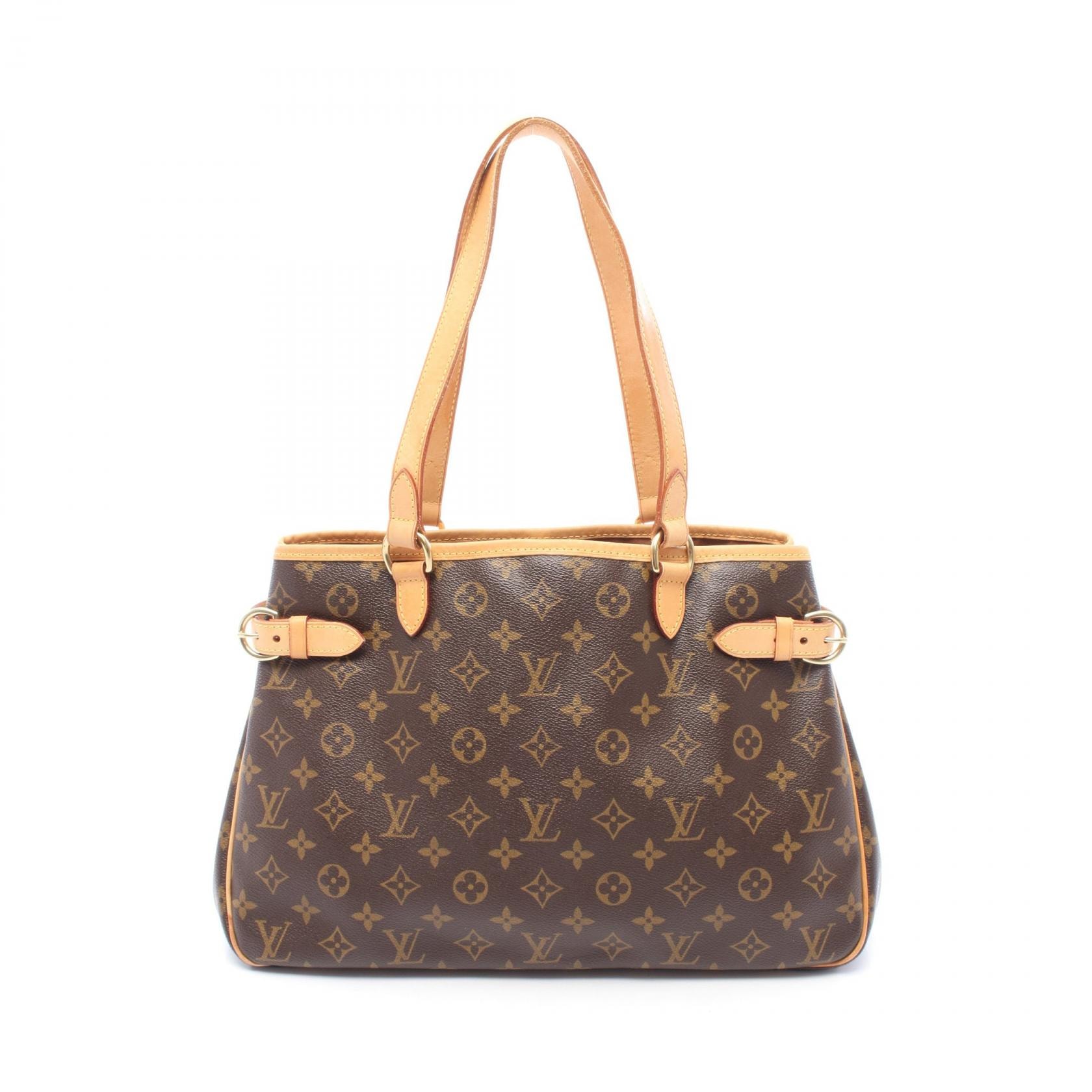 ルイ・ヴィトン LOUIS VUITTON バティニョール オリゾンタル ショルダーバッグ バッグ PVCコーティングキャンバス レザー モノグラム レディース ブラウン系 M51154 【中古】