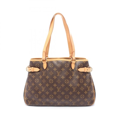ルイ・ヴィトン LOUIS VUITTON バティニョール オリゾンタル ショルダーバッグ バッグ PVCコーティングキャンバス レザー モノグラム レディース ブラウン系 M51154 【中古】