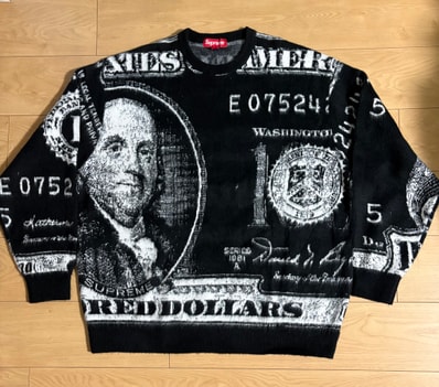 Supreme Money Sweater "Black"