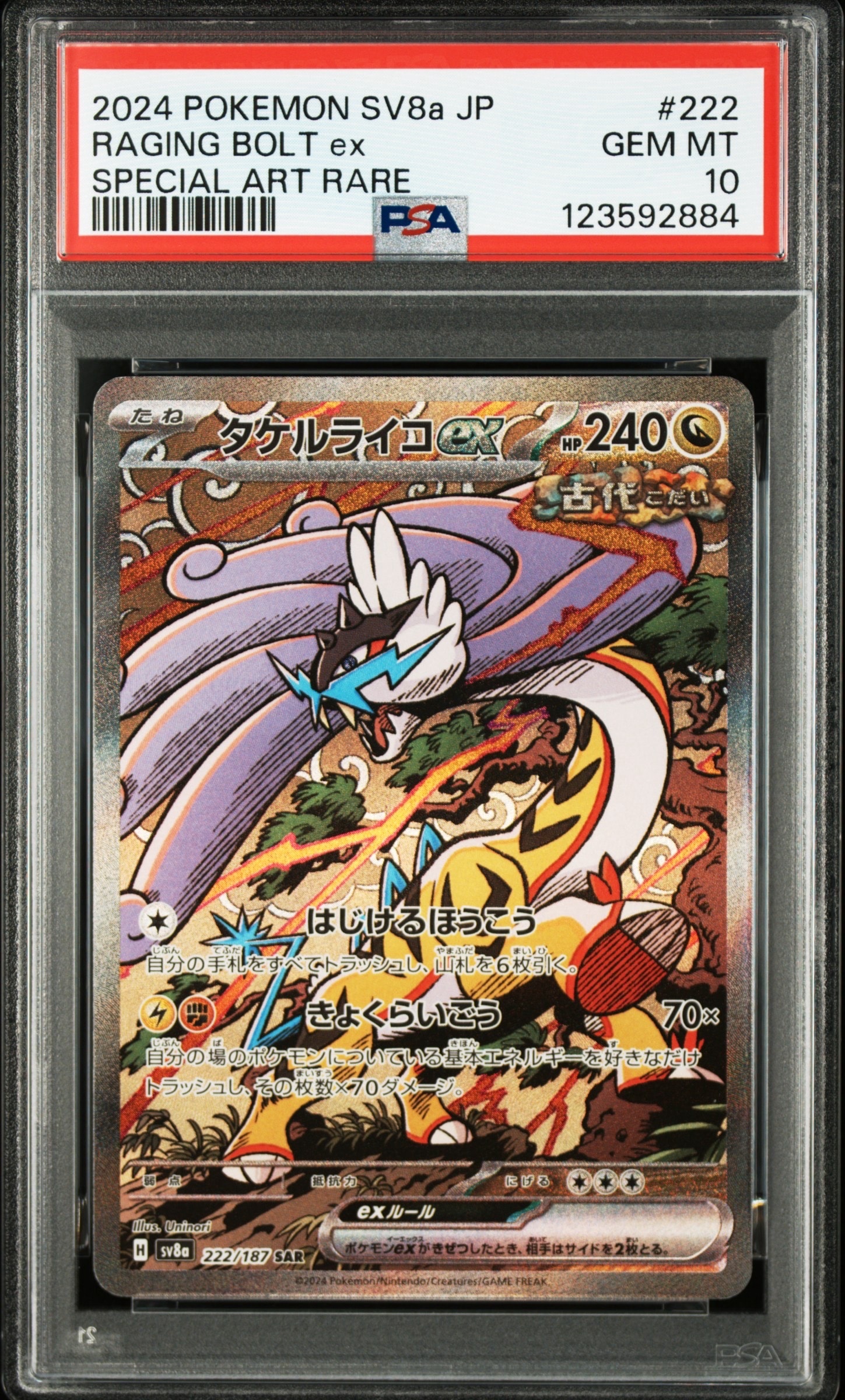 タケルライコex SAR [SV8a 222/187](ハイクラスパック「テラスタルフェスex」)