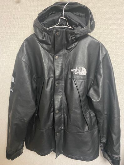 Supreme x The North Face Leather Mountain Parka "Black"