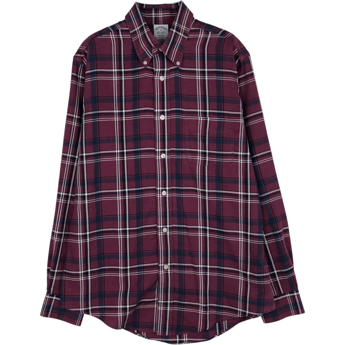 古着 ブルックスブラザーズ Brooks Brothers Est.1818 REGENT 長袖 ボタンダウンチェックシャツ メンズM相当/eaa646561
