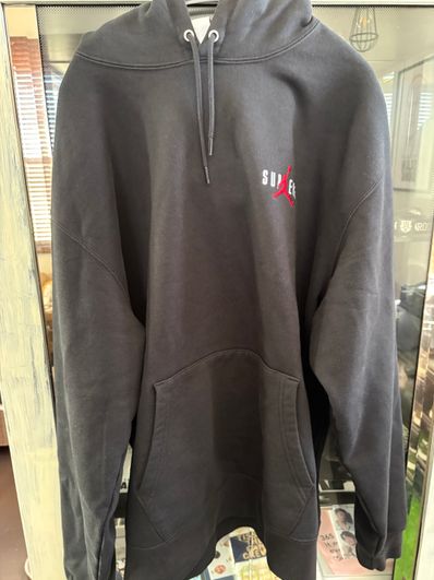 Supreme x Jordan Hooded Sweatshirt "Black"