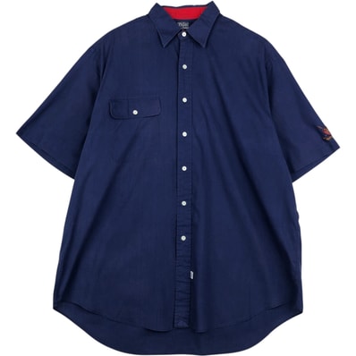 古着 ラルフローレン Ralph Lauren POLO by Ralph Lauren 半袖 コットンシャツ メンズL相当/eaa648000