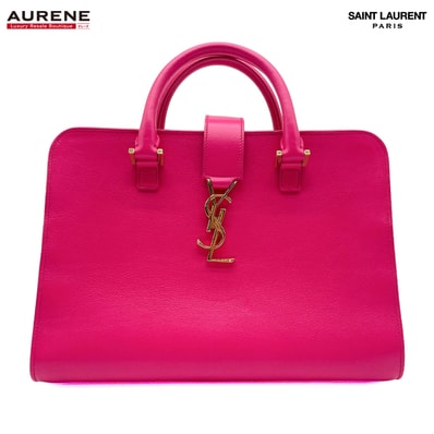 SAINT LAURENT サンローラン ベイビーカバス カサンドラ ハンドバッグ
424868 レザー ピンク レディース
【中古】
