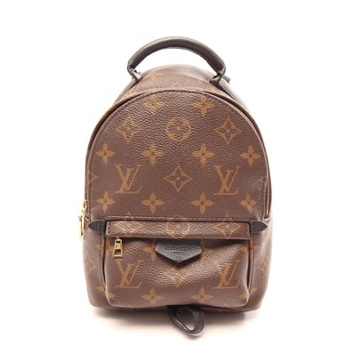 ルイ・ヴィトン LOUIS VUITTON パームスプリングス バックパック ミニ リュックサック バックパック バッグ PVCコーティングキャンバス レザー モノグラム レディース ブラウン系 / ブラック系 M44873 【中古】