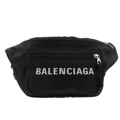 【値下げ】 BALENCIAGA バレンシアガ エクスプローラー ベルトバッグ ボディバッグ 533009 ナイロン ブラック メンズ【中古】
