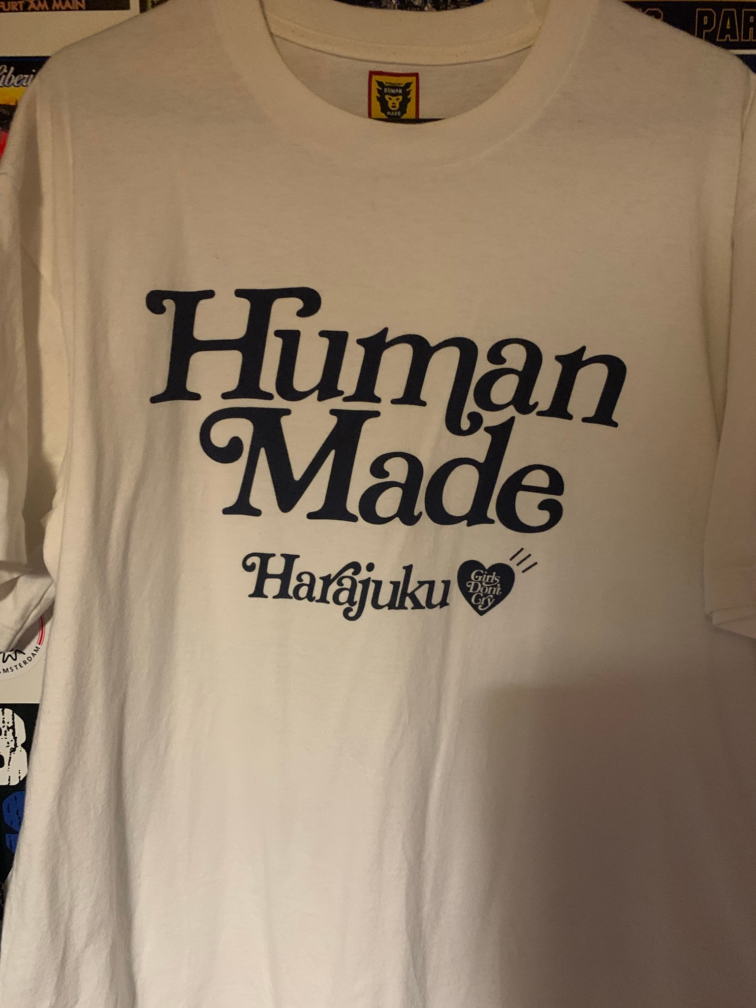 HUMAN MADE Girls Don't Cry Harajuku T-Shirt #1 "White" / VERDY