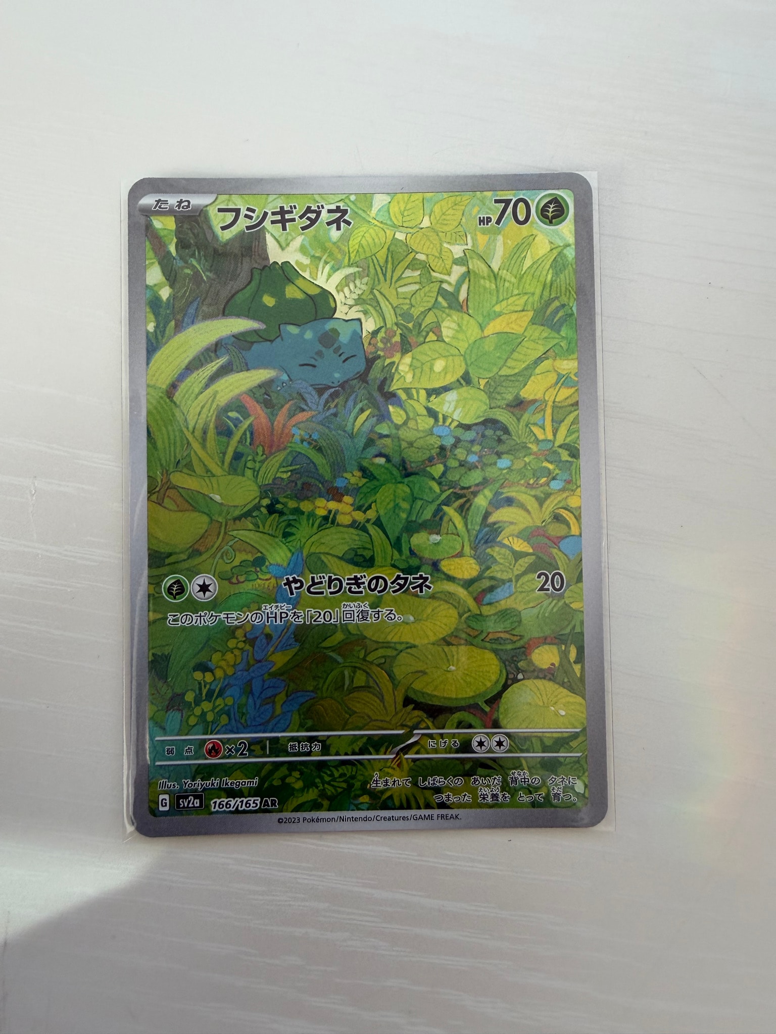 フシギダネ AR[SV2a 166/165](強化拡張パック「ポケモンカード151」)