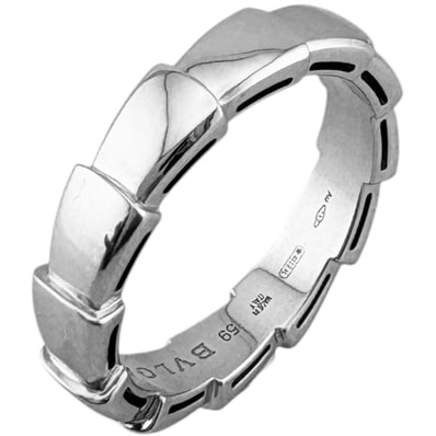 ブルガリ セルペンティ ヴァイパー リング 指輪 18.5号 18金 K18ホワイトゴールド レディース BVLGARI 中古