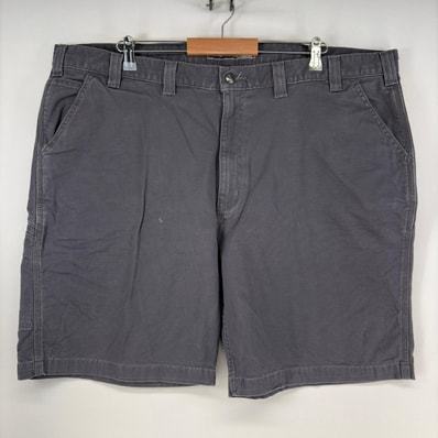 古着 カーハート Carhartt ダック ショートパンツ ワーク ツールポケット ワンポイント ハーフパンツ 大きいサイズ w40 グレー メンズ