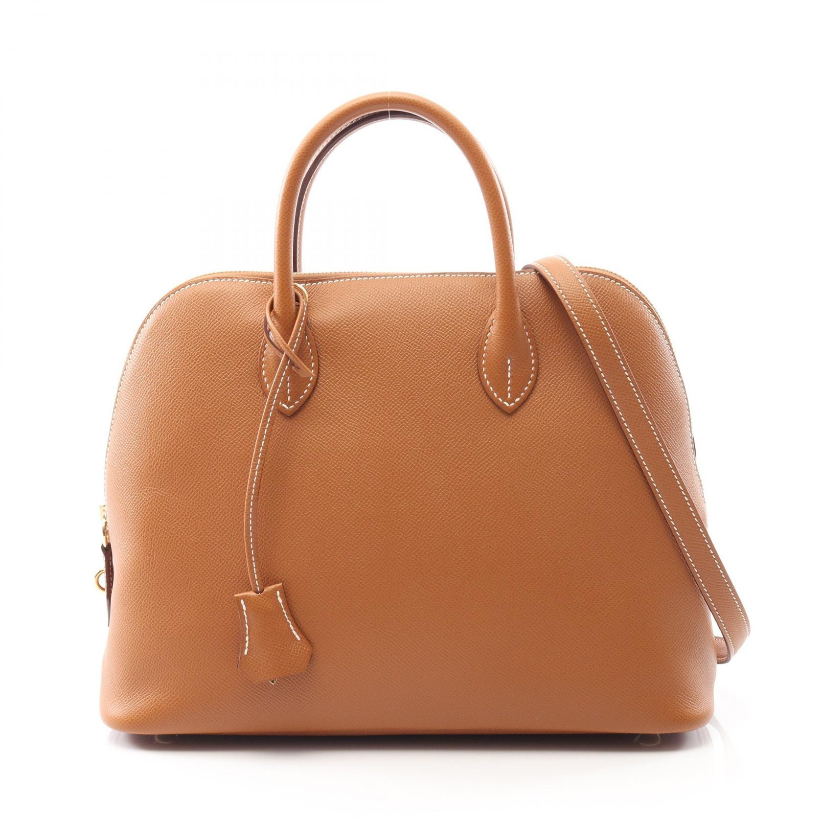 エルメス HERMES ボリード1923 30 ハンドバッグ バッグ レザー ヴォーエプソン ヴォーエプソン ゴールド B刻印(2023年製造) レディース ブラウン系 【中古】