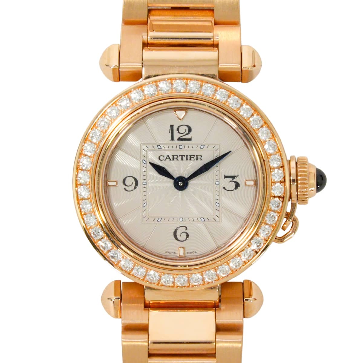 CARTIER カルティエ 腕時計 パシャ ドゥ カルティエ 30mm ピンクゴールド K18ピンクゴールド/ダイヤモンド WJPA0018 新品同様【中古】