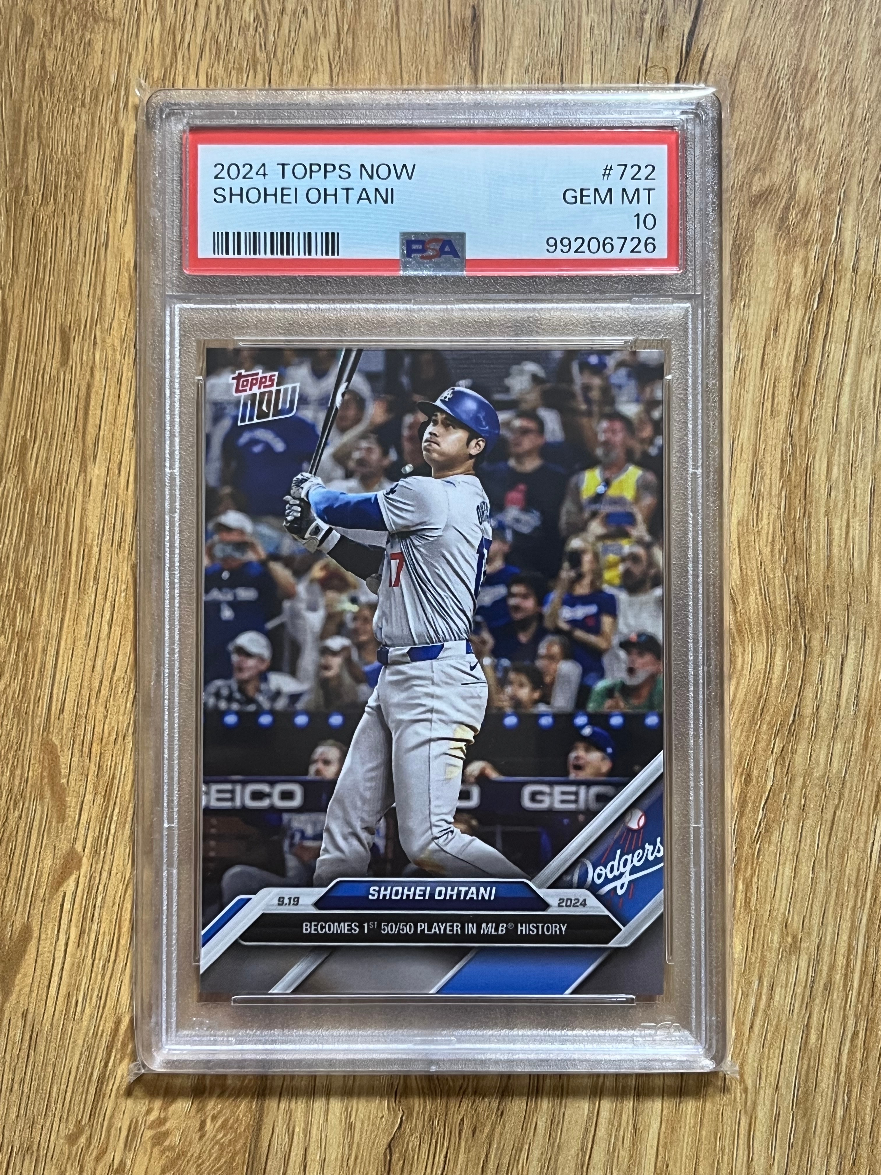 大谷翔平 [722](2024 MLB トップスナウカード「50/50 Club 9/19/24」)