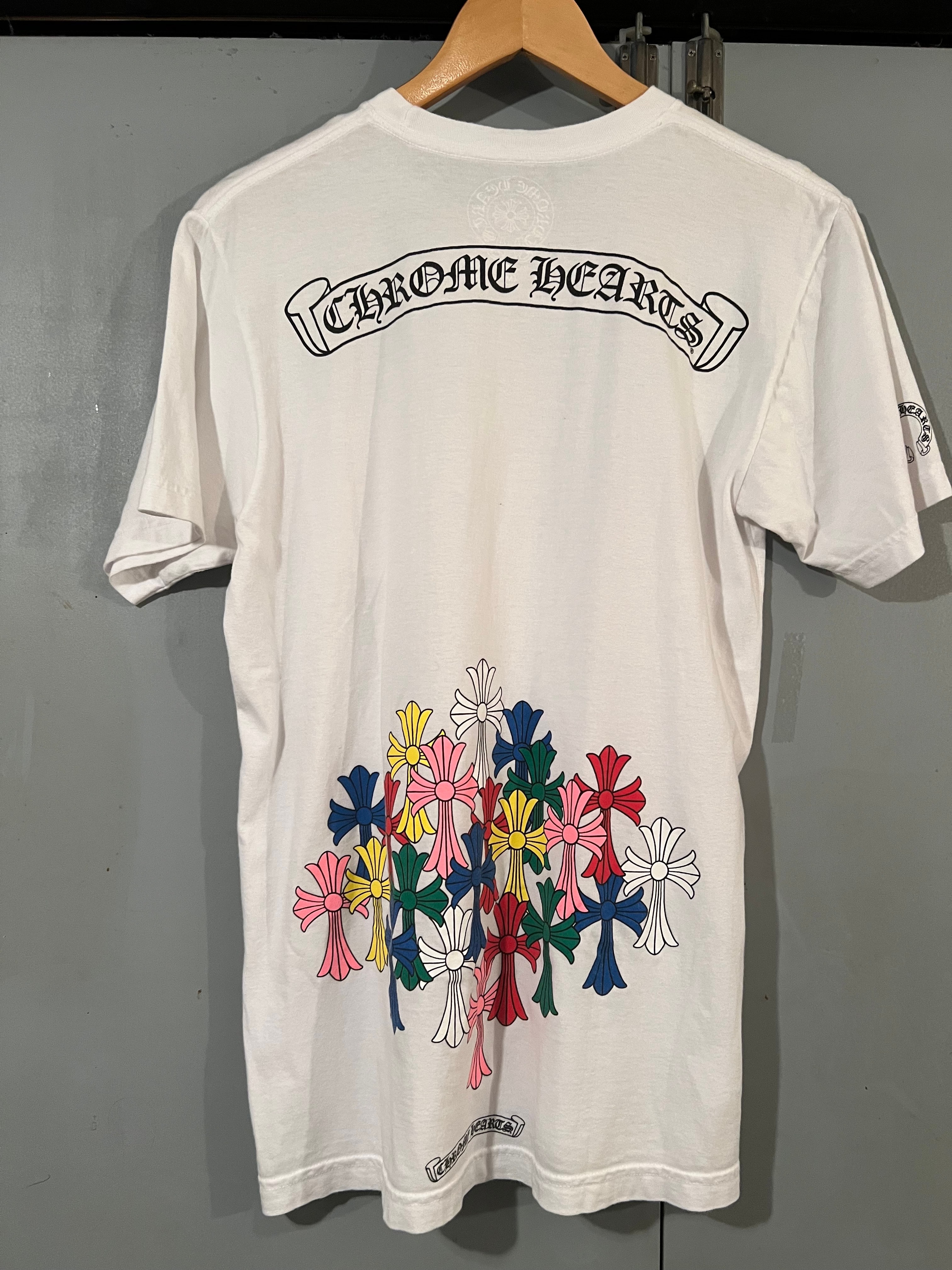 Chrome Hearts Cemetery Cross T-Shirt "White/Multicolor"