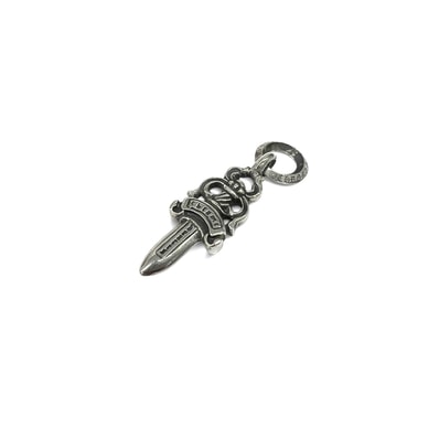 CHROME HEARTS 美品 クロムハーツ CHARM #5 DAGGER ダガーチャーム #5 ペンダントトップ インボイス・袋付属 ネックレストップ チャーム クロム アクセサリー ABランク 中古 鑑定済