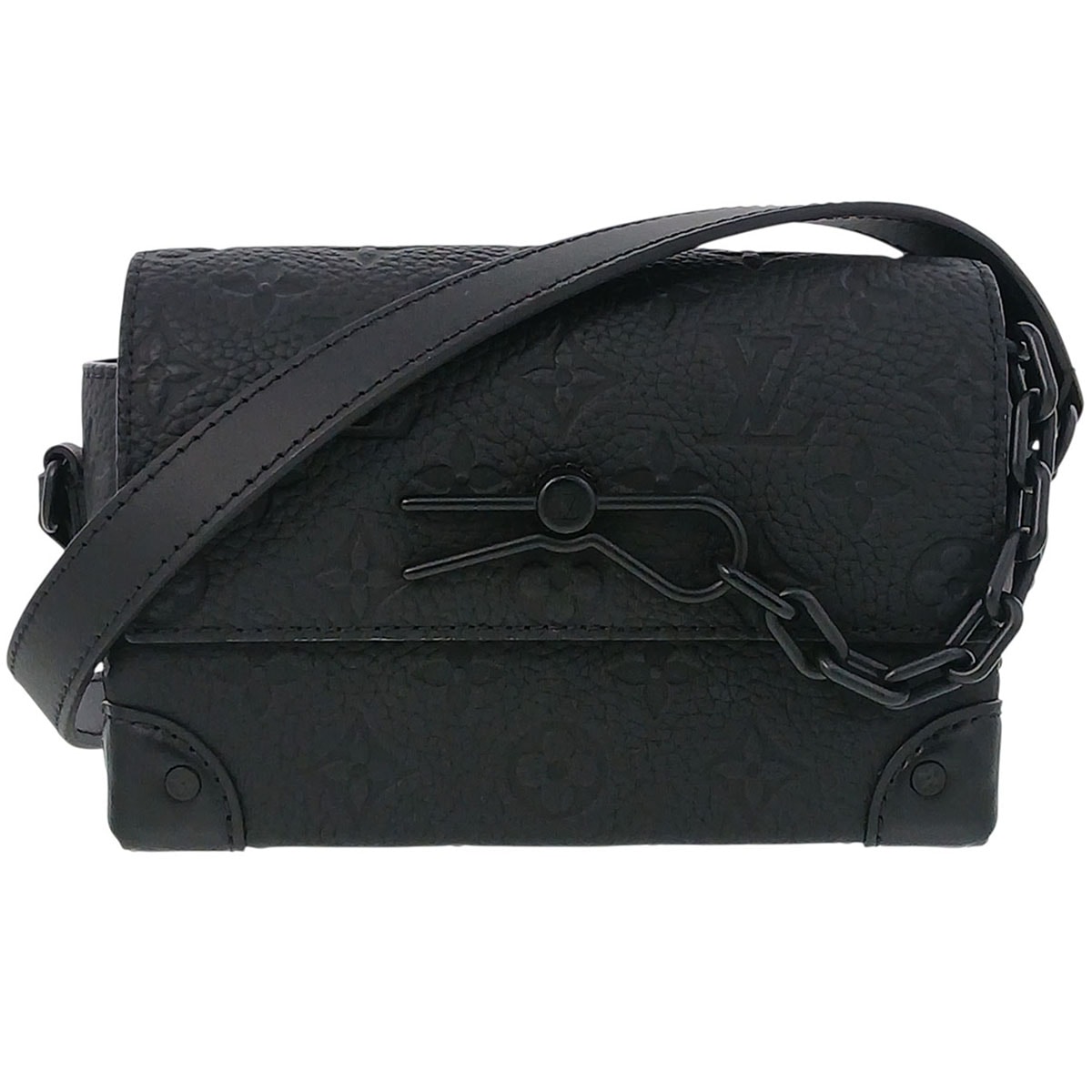 LOUIS VUITTON ルイ・ヴィトン スティーマー ウェアラブル ウォレット ショルダーバッグ M81746 モノグラム トリヨン ブラック メンズ【中古】