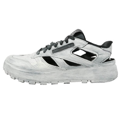 MAISON MARGIELA メゾンマルジェラ Reebok リーボック GX6244 x Reebok Classic Leather Tabi DQ リーボック クラシック レザー タビ スニーカー ホワイト系 24cm【中古】