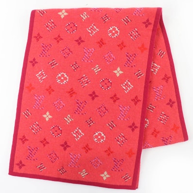 美品 ルイヴィトン マフラー エシャルプ ポップ モノグラム M70876