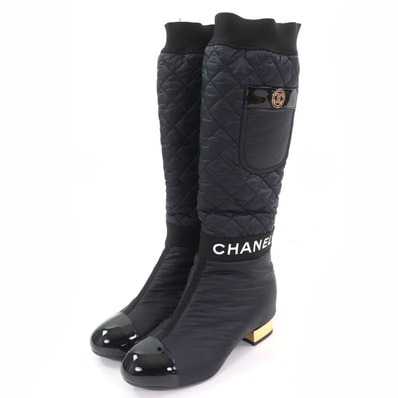 美品 シャネル
ロングブーツ ブラック レディース 36 G38428