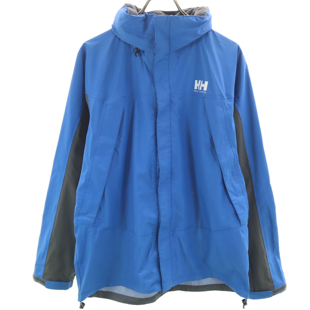 HELLY HANSEN ヘリーハンセン ナイロンジャケット XL ブルー アウトドア 収納袋付き