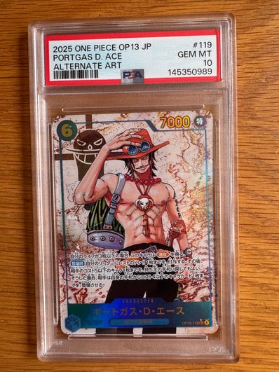 PSA10】ポートガス・D・エース SEC-SP (コミパラ) [OP13-119 PSA10】ポートガス・D・エース SEC-SP (コミパラ) [OP13-119