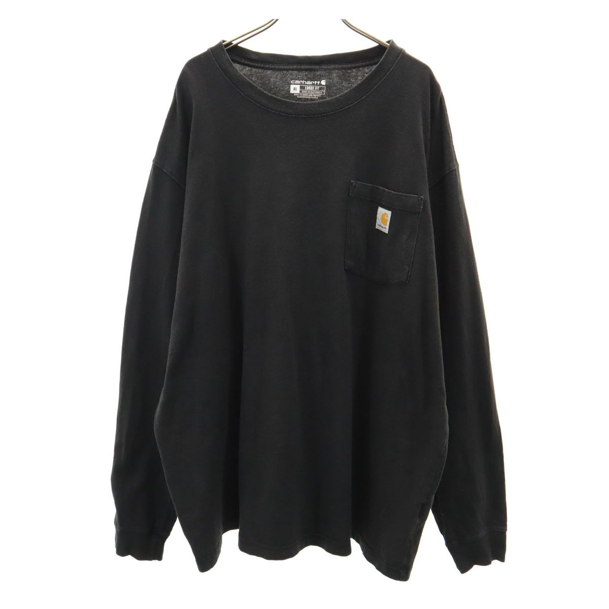 Carhartt カーハート K126 長袖 ルーズフィット Tシャツ XL ブラック ロンT 無地 ポケT