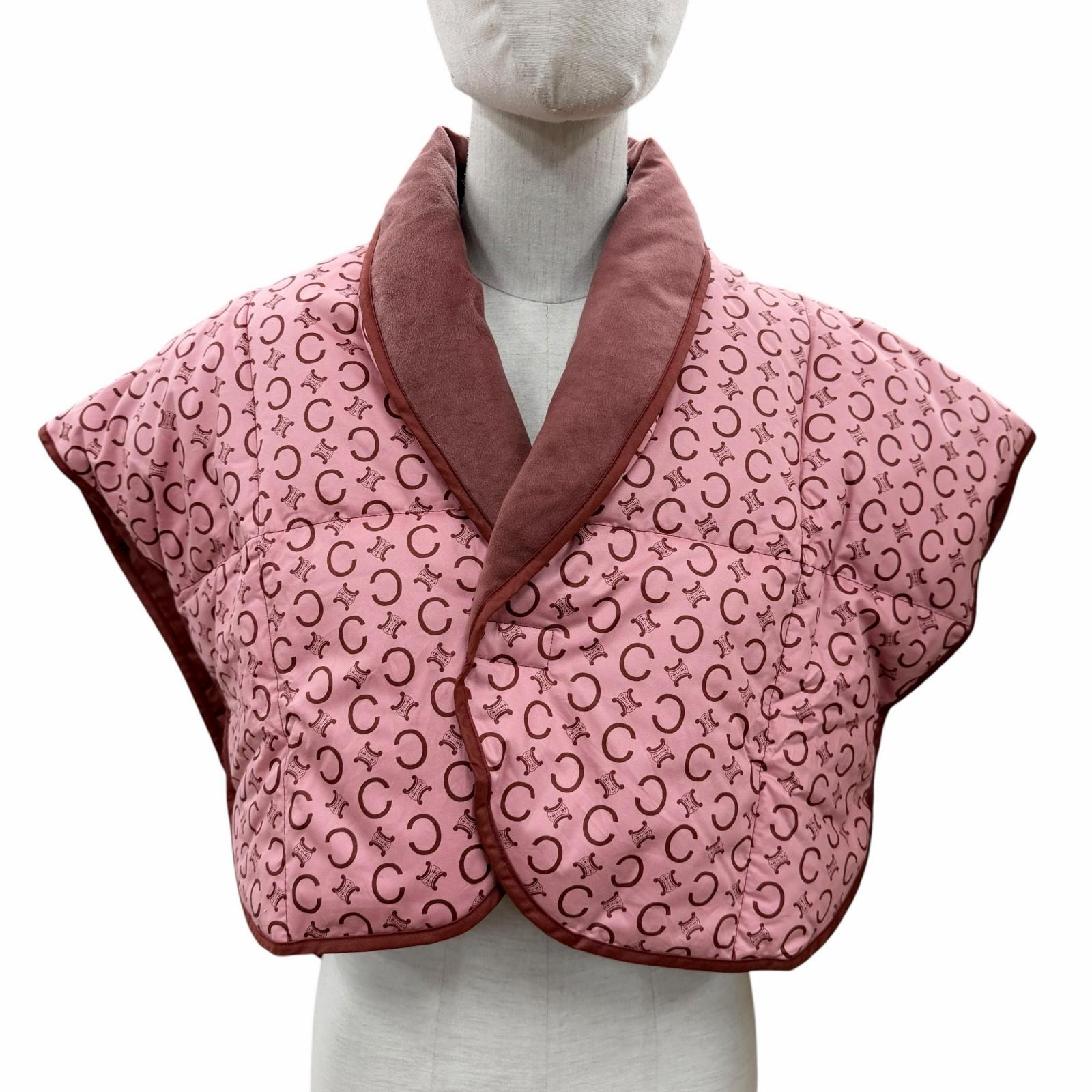 未使用品 セリーヌ ダウンベスト ピンク レディース