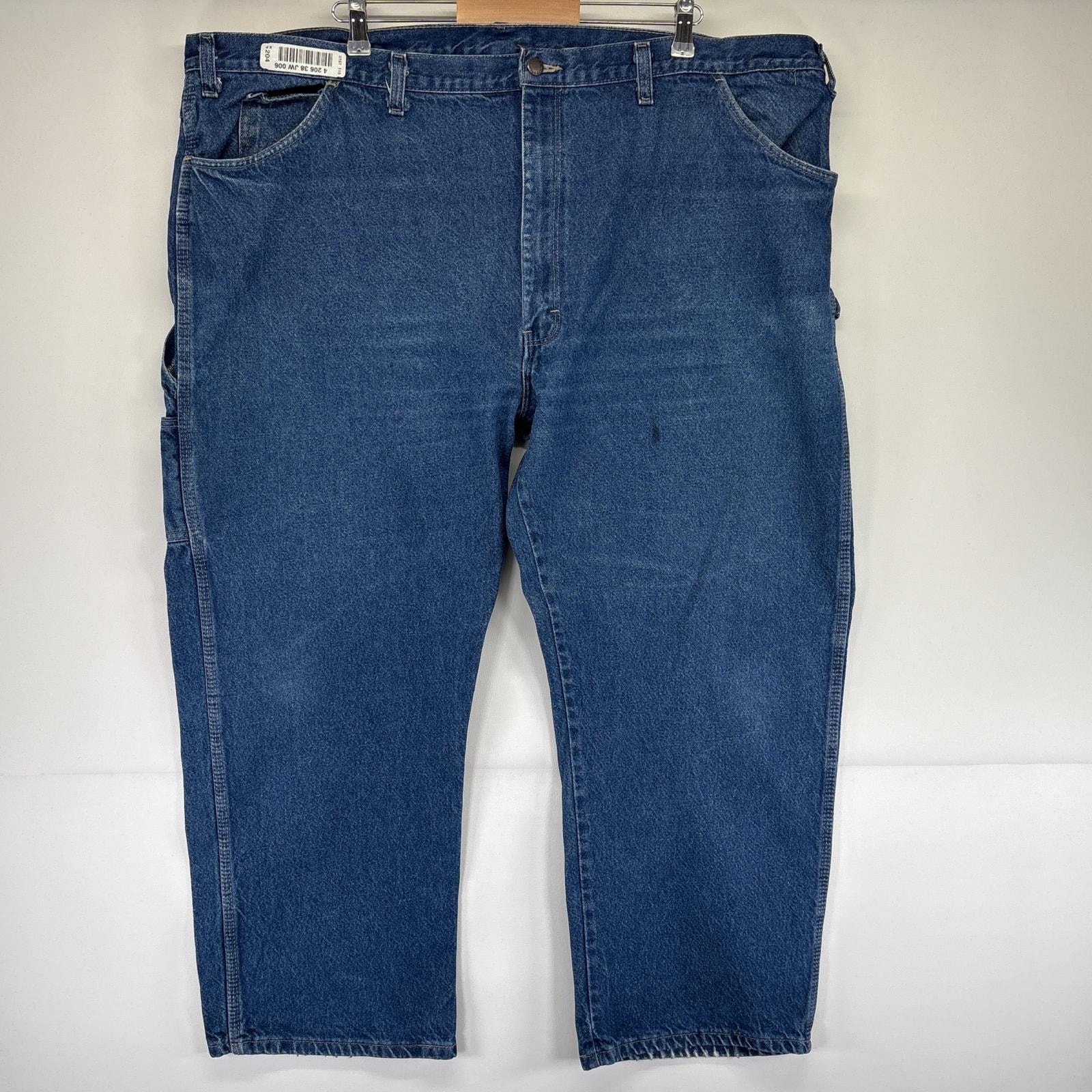 古着 ディッキーズ Dickies デニムパンツ ペインター 大きいサイズ ワーク ワンポイントロゴ  ブルー メンズ