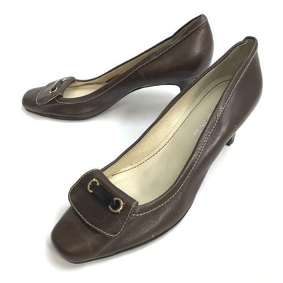 日本製/良品★リーガル/REGAL★レザーパンプス/ハイヒール【size:24.0/茶/brown】pumps/Shoes/high heels◆sQ-625