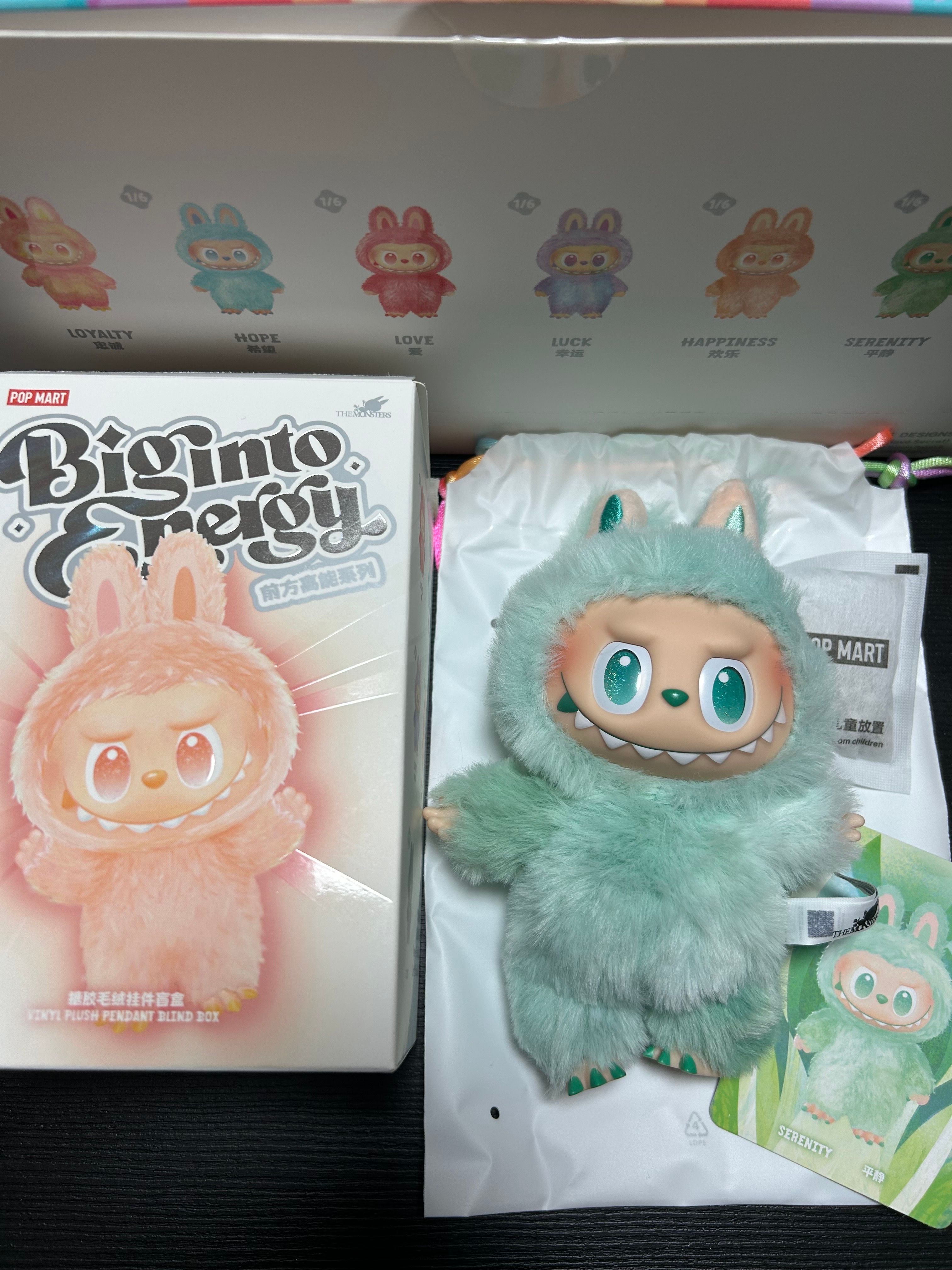 POP MART THE MONSTERS (LABUBU) Big into Energy Series Plush Pendant SERENITY