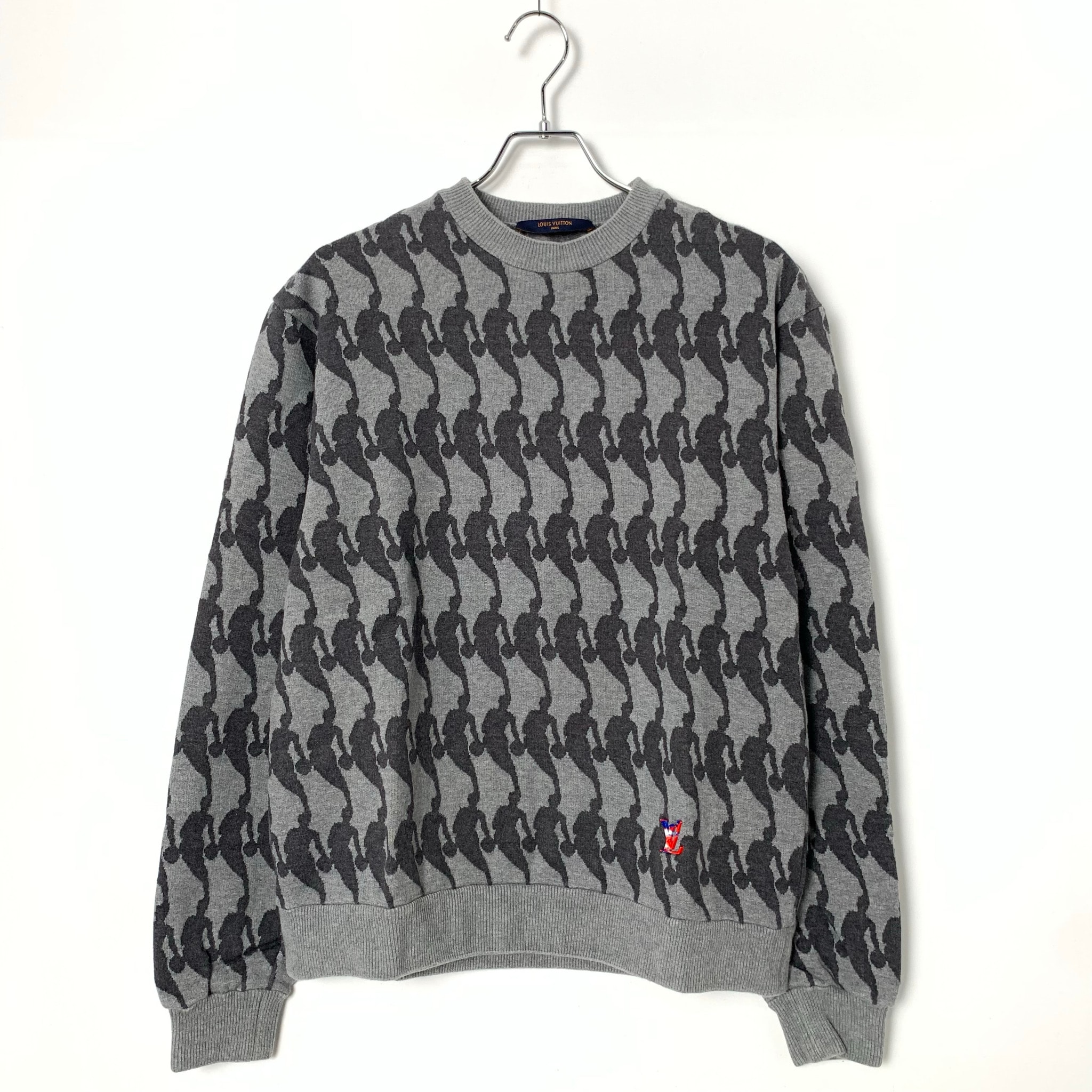 Louis Vuitton x NBA Player Jacquard Sweatshirt "Gray"