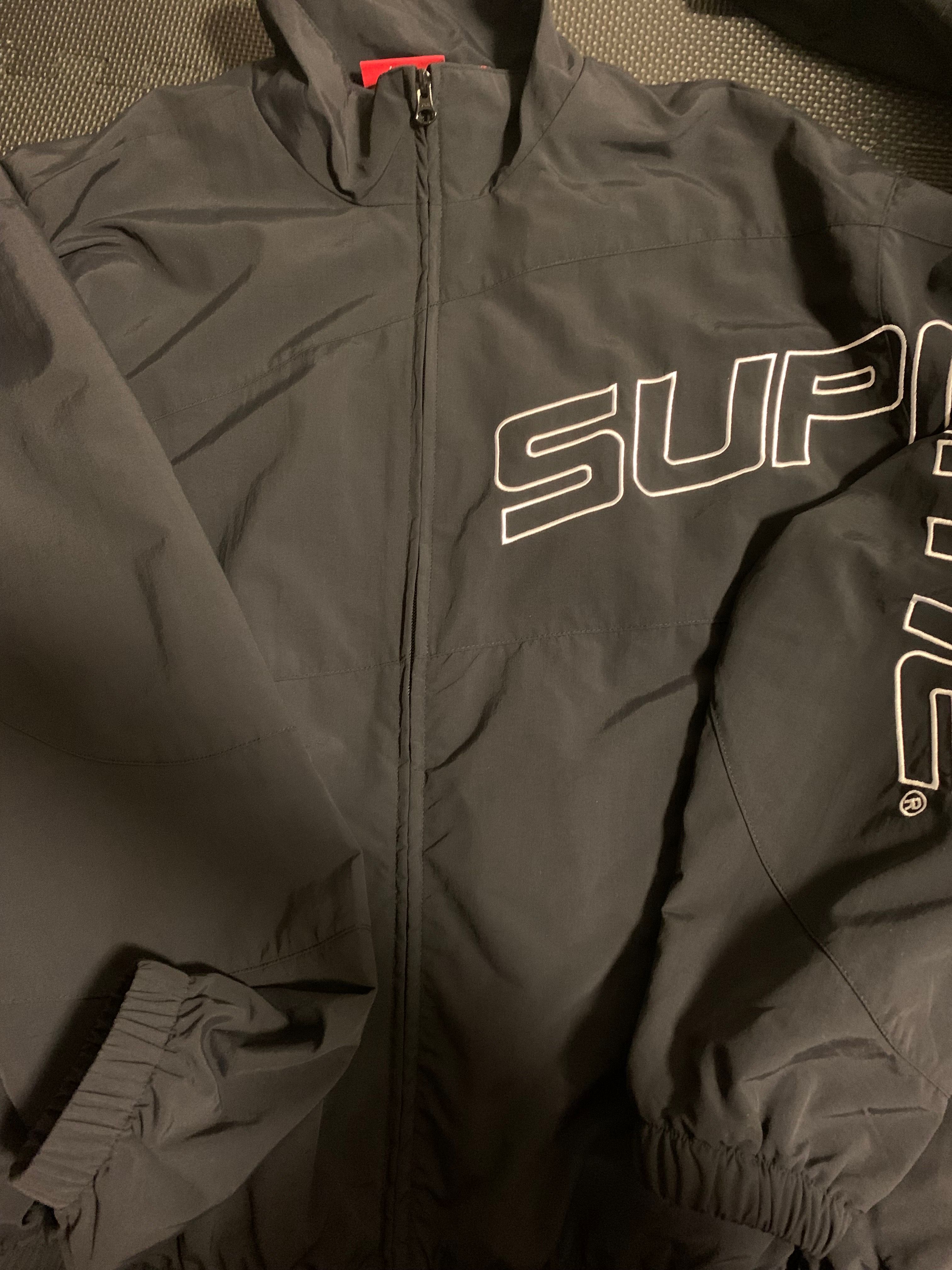 Supreme Curve Track Jacket "Black"