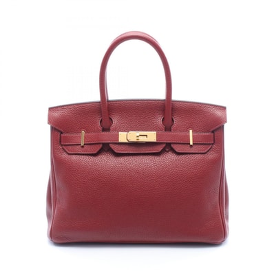 エルメス HERMES バーキン30 ハンドバッグ バッグ レザー トゴ トゴ ルビー T刻印(2015年製造) レディース ボルドー系 【中古】