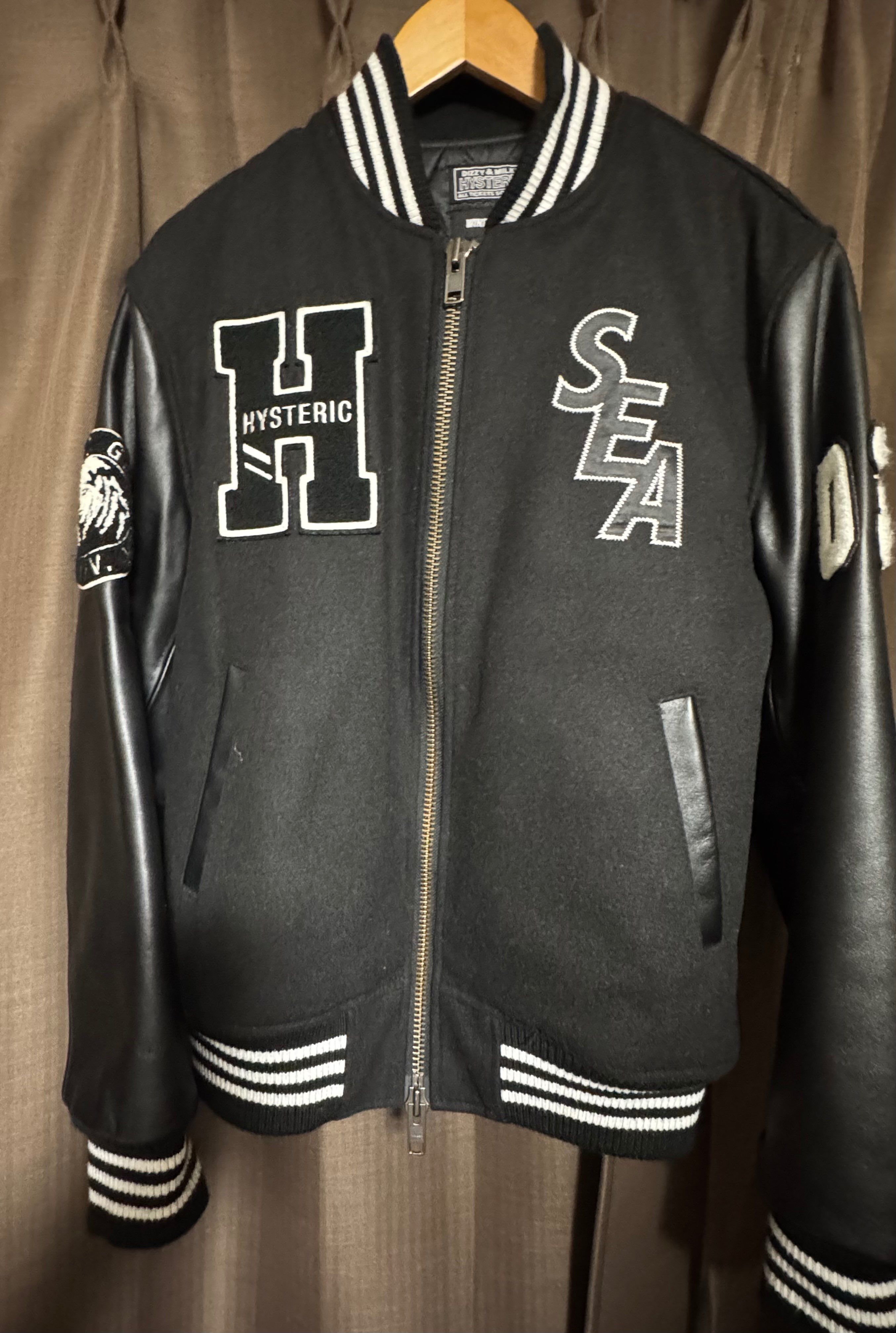 WIND AND SEA x HYSTERIC GLAMOUR Stadium Jumper "Black"