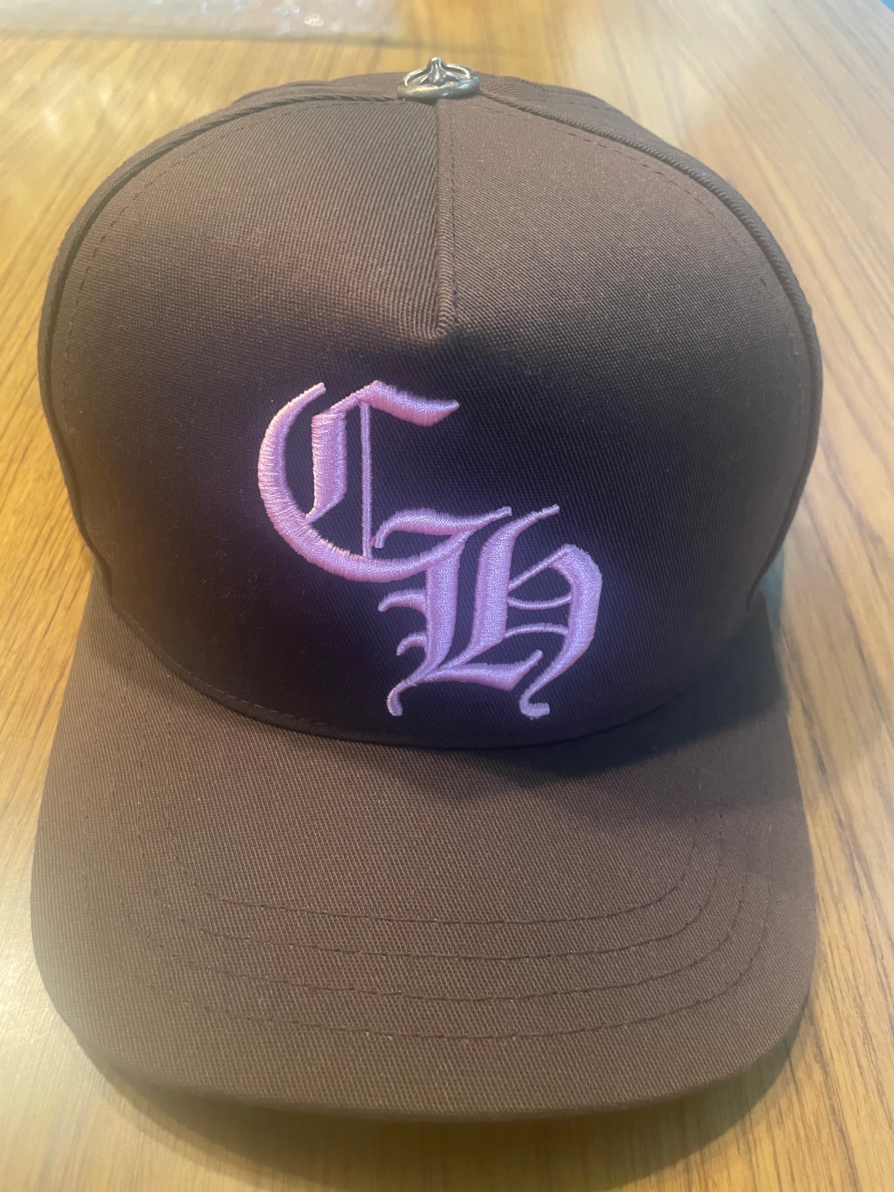 Chrome Hearts Baseball Cap 5 Panel CH "Brown/Pink"