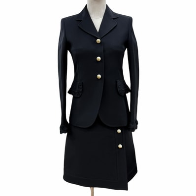 美品 グッチ セットアップ ブラック レディース 36 432417 430579