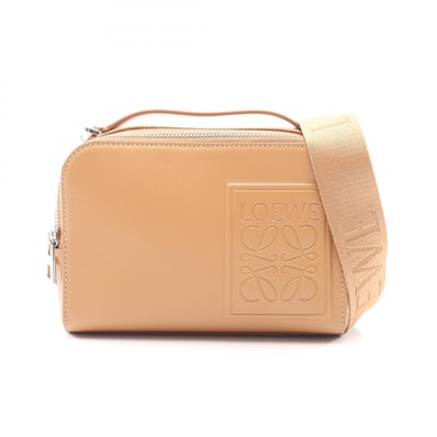 ロエベ LOEWE クロスボディ カメラバッグ ミニ 2WAY ハンドバッグ バッグ レザー メンズ ベージュ系 C565R41X05 【中古】