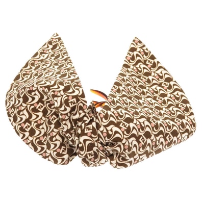 フェンディ ズッカ 柄 ヘアクリップ シルク プラスチック