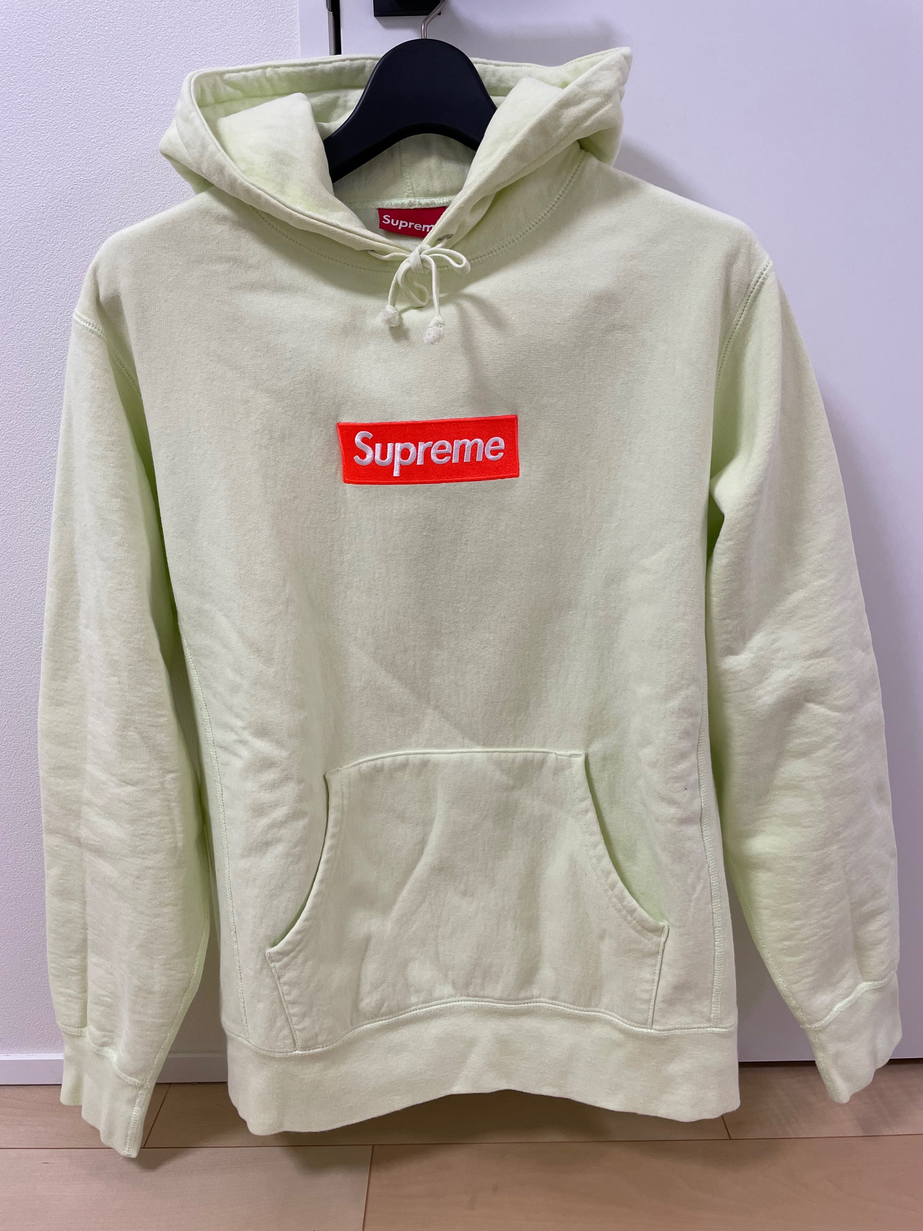 Supreme Box Logo Hooded Sweatshirt "Pale Lime" (17FW)