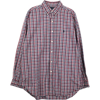 古着 ラルフローレン Ralph Lauren RALPH LAUREN SPORT 長袖 ボタンダウンチェックシャツ メンズL相当/eaa661308