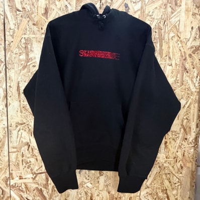Supreme x Swarovski Motion Logo Hooded Sweatshirt "Black"