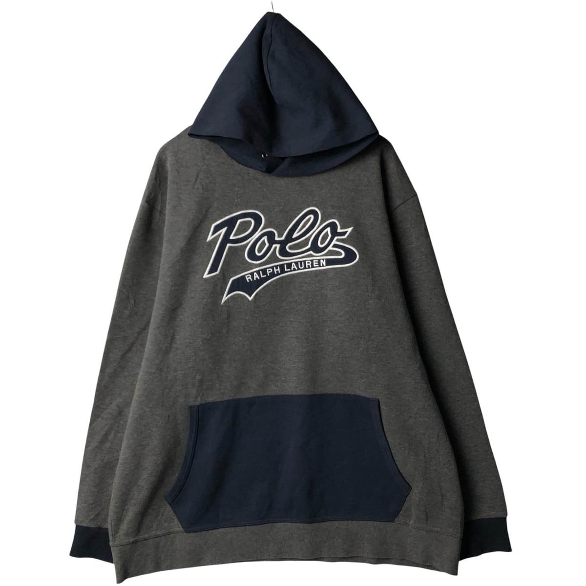 古着 ラルフローレン Ralph Lauren POLO RALPH LAUREN PERFORMANCE ツートン スウェットプルオーバーパーカー メンズXXL相当/eaa587530