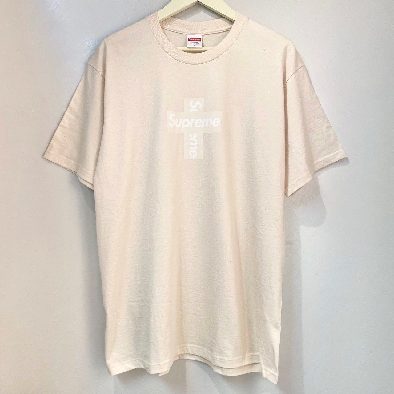 Supreme Cross Box Logo Tee "Natural"