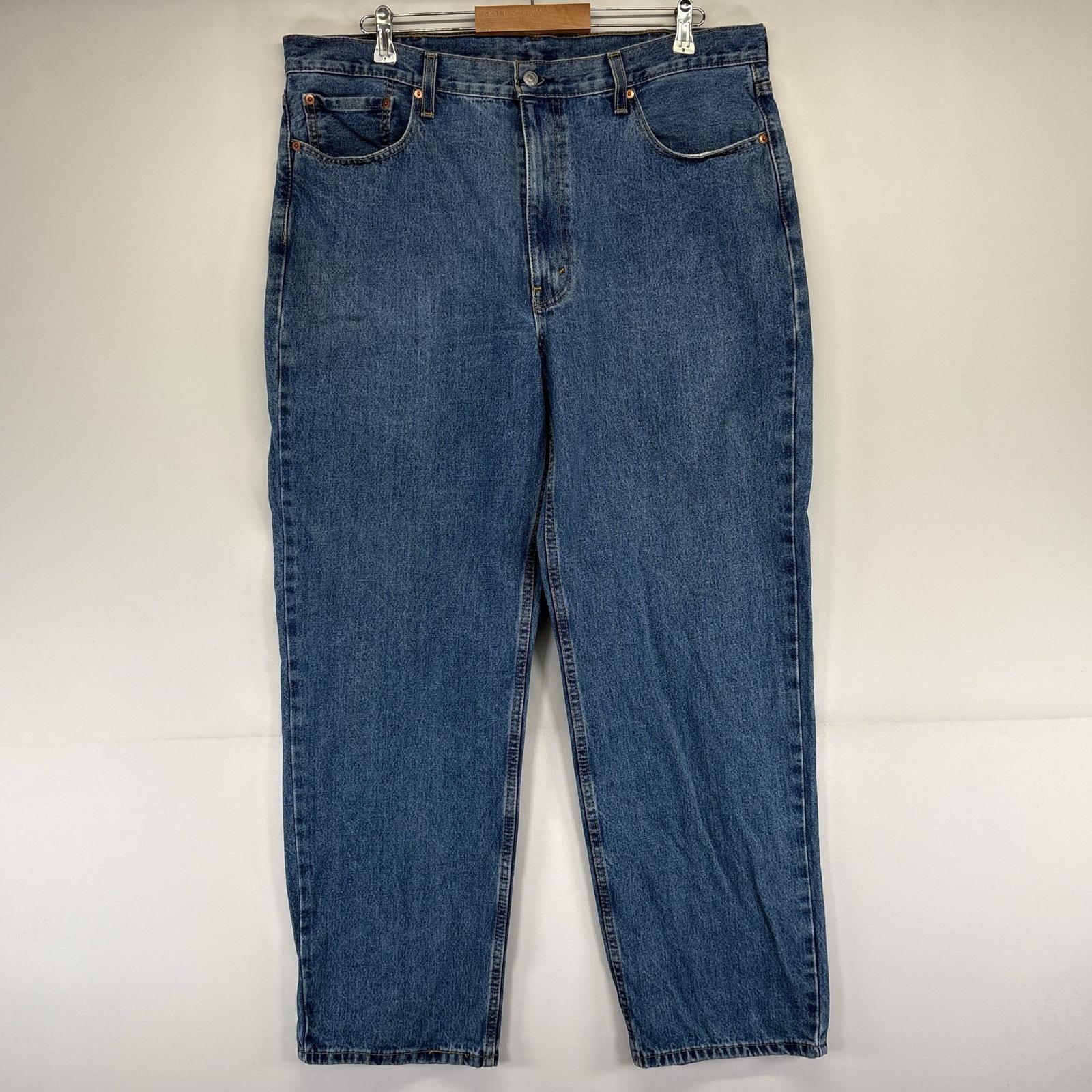 古着 リーバイス Levi's パンツ テーパード ジーパン バギー 550 5ポケット w40×L32  ブルー系 メンズ