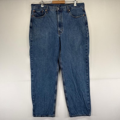 古着 リーバイス Levi's パンツ テーパード ジーパン バギー 550 5ポケット w40×L32 ブルー系 メンズ
