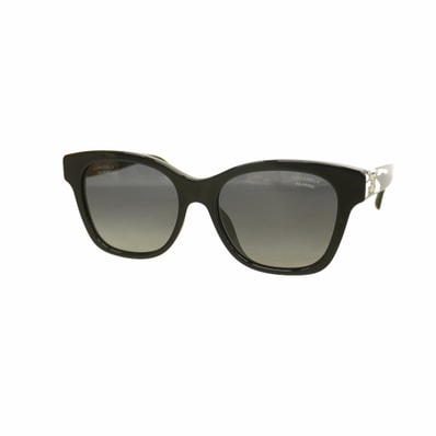 【6he5210】シャネル サングラス 5482-H-A プラスチック ブラック シャンパンゴールド金具【中古】レディース