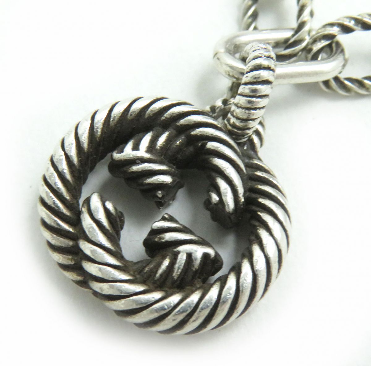 グッチ ブレスレット 607158 インターロッキングG シルバー メンズ 18