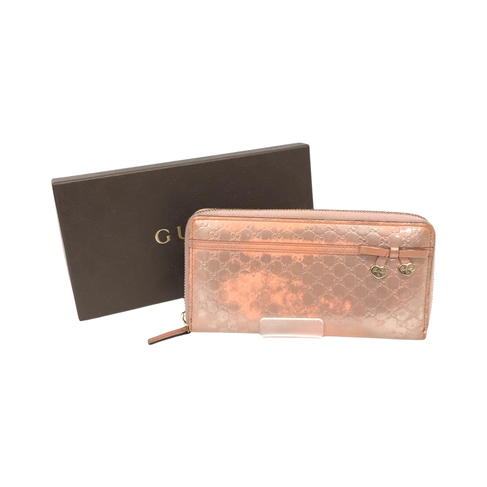 GUCCI 正規品ラウンド財布美品 D (傷や汚れあり)】GUCCI グッチ レディース 長財布 ラウンド